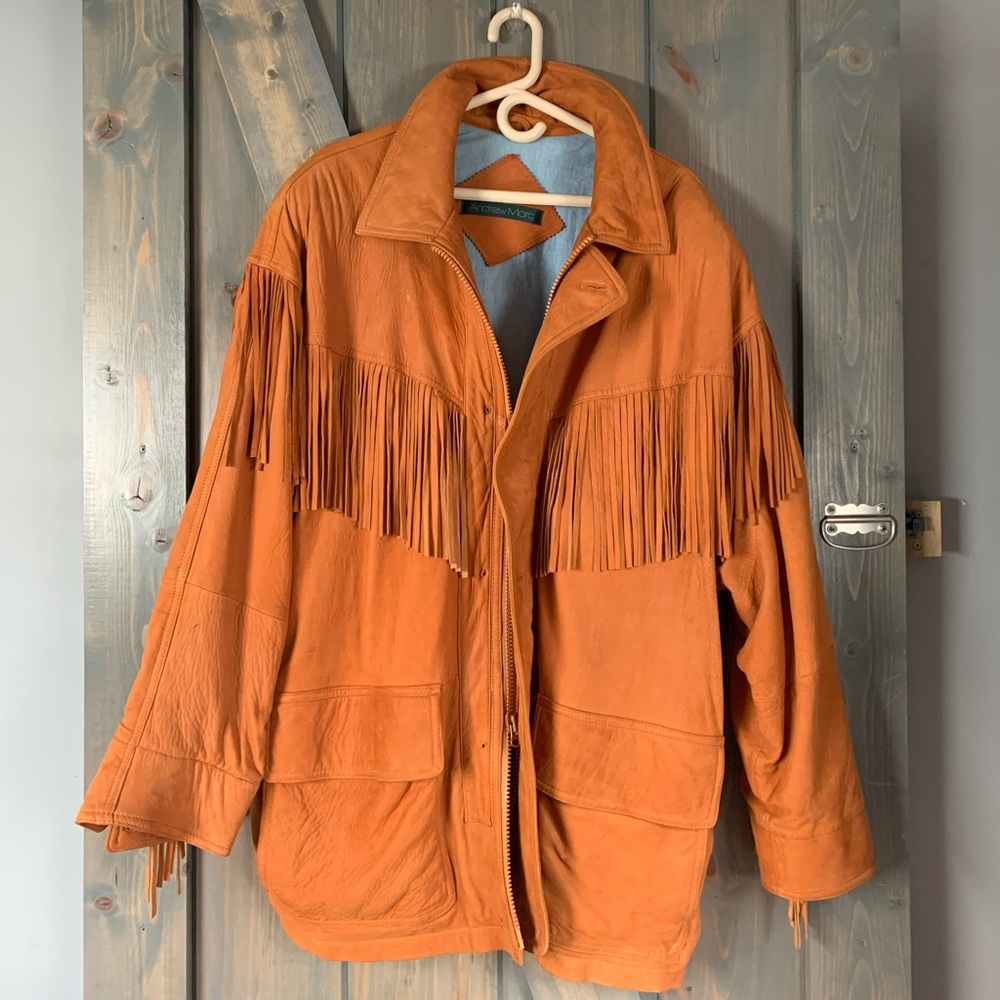 Leather Fringe Jacket